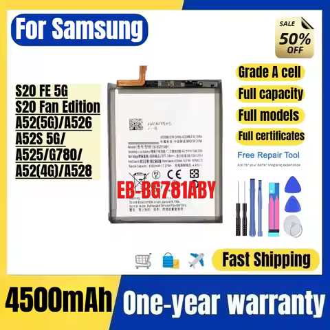 EB-BG781ABY for Samsung S20 FE 5G/S20 Fan Edition/A52(5G)/A526/A52S 5G/A525/G780/A52(4G)/A528 Phone 