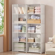 Mattress Topper Shelf Folding Plastic Cabinet Wardrobe for Bedroom Living Room Drawer Open Closets Dresser Storage Locke