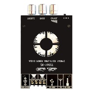 แผงวงจรโมดูลบอร์ดเครื่องขยายเสียงสัญญาณเสียง BT 160WX2 ZK-1602T TDA7498E ปรับเสียงเบสและสูง