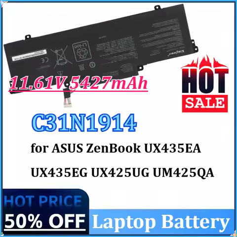 New 11.61V 5427mAh C31N1914 Laptop Battery for ASUS ZenBook UX435EA UX435EG UM425UAZ UX425UG UM425QA