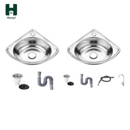 [Homyl] Corner Bathroom Sink Corner Basin Sink Wall Mounted Multipurpose Easy Installation Home Wash