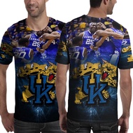 Kentucky Wildcats T-shirt Fullprint Polyester Jersey Material | Size SML XL XXL 3XL | PO 3 Days