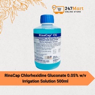 RinsCap Chlorhexidine Gluconate 0.05% w/v Irrigation Solution 500ml