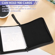 Trading Card Binder, 9 Pockets Baseball Card Binder Sleeves with Zipper, Card Case for Game/Football