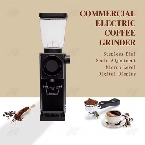 ITOP GE83 Commercial Coffee Bean Grinder Plasma Static Elimination Design 83mm Flat Burr Electric Es