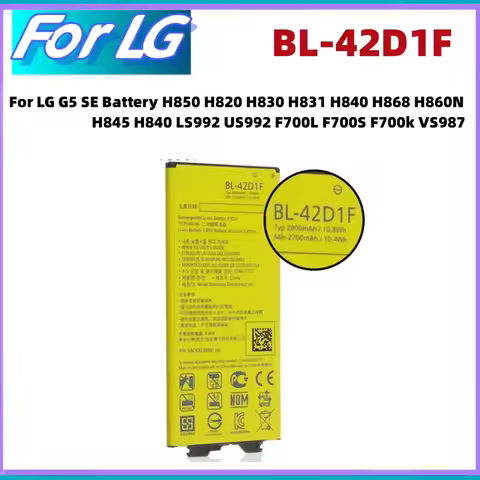 NEW Battery BL-42D1F For LG G5 SE Battery H850 H820 H830 H831 H840 H868 H860N H845 H840 LS992 US992 