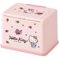 正版授權 日本帶回 三麗鷗 HELLO KITTY 凱蒂貓 方形塑膠按壓彈蓋面紙盒 面紙盒 收納盒 塑膠盒 按壓盒 彈蓋盒 方形盒 卡通盒