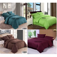 Bedding Set 7 In 1 | Cadar Hotel | Bedsheet with Comforter King / Queen ( Fitted )