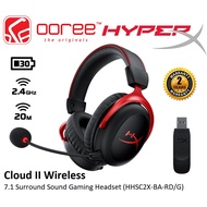 HYPER-X HYPERX CLOUD II WIRELESS 7.1 SURROUND SOUND GAMING HEADSET HEADPHONE WITH 30 HOURS BATTERY L