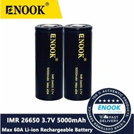 Enook 26650 5000mAh/18650 3600mAh battery Large capacity makes you more at ease