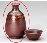 kbu3-363-19-313 Sake Bottle Bizen Fukkuri No. 1.5 [8 x 13cm / 330cc] Restaurant Liquor Restaurant Co