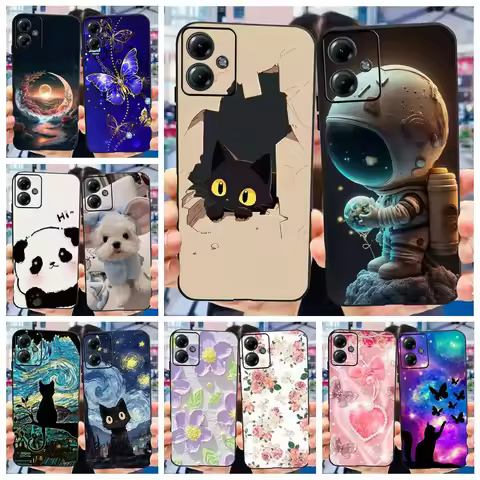 For Motorola Moto G14 Case Moto G24 G34 Cute Fashion Painted Cover Soft TPU Phone Case For Moto G34 