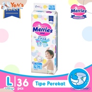 Merries Premium BabyPopok Type Tape L 36 (9 to 14 kg)