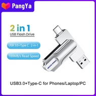 PangYa Typec ยูเอสบีไดรฟ์โทรศัพท์มือถือ64G คอมพิวเตอร์แบบพกพา Dual-Purpose High-Speed USB 3.1 USB OTG แอนดรอยด์ยูเอสบีไดรฟ์ Solid-State Μ Disk 3.0