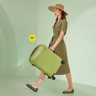 NinetyGo : กระเป๋าเดินทางล้อลาก ซิป 2 ชั้น รุ่นเอลเบอร์ (Elbe 90L02) : เขียว