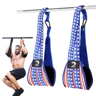 DMoose Fitness Hanging Ab Straps for Pull Up Bar & Abdominal Muscle Building, Rip Resistant and padd