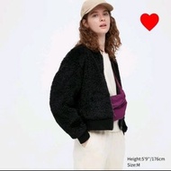 uniqlo 女裝防風刷毛羅紋布勞森外套S