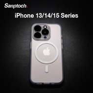 Sanptoch For Magsafe Shockproof Phone Case For iPhone 15 14 13 12 Pro Max Soft Silicone Edge with Ma