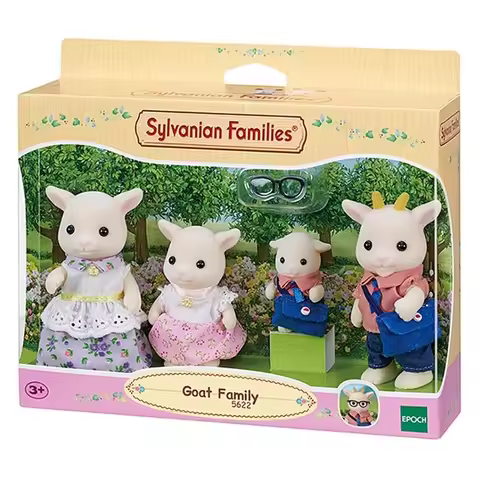 Sylvanian Families Children's Toys Girl Authentic Gifts for Girls Ternurines Goat Family Dollhouse F