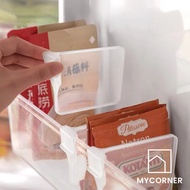 MyCorner SG Stock | Refrigerator Partition Divider Storage Rack Adjustable Divider Refrigerator Drawer Organizer