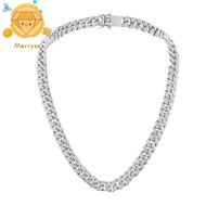 Men Cuban Link Chain Necklace Hip Hop Punk Bling Rhinestone Necklace 13MM Iced-Out Thick Chain Neckl