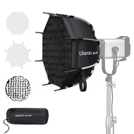 ULANZI 18''/45cm Parabolic Softbox Quick Release - Compatible with GODOX M200D/M300D, Aputure LS 60d