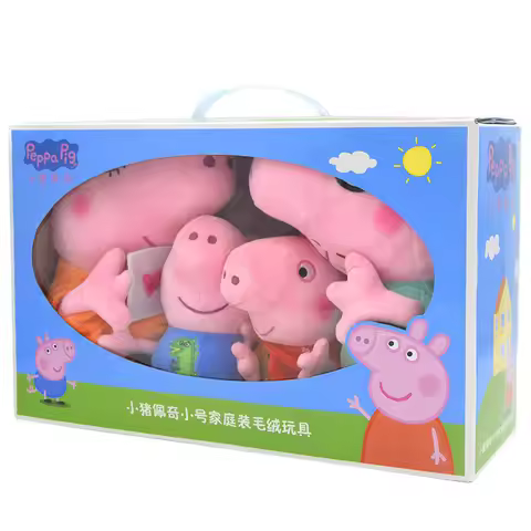 Hot Sale Peppa Pig Plush Toys George Pig Daddy Pig Mom George Dinosaur Family Pig Soft Plush Toys Ki