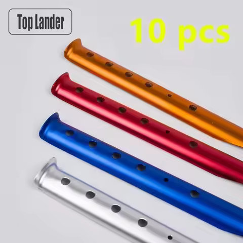 10 pcs 31cm Aluminum U-Shaped Tent Nail Tent Stakes Snow Peg Sand Peg for Outdoor Camping Hiking Bea