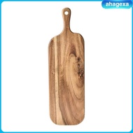 [Ahagexa] Wooden Cutting Board Serving Tray Butcher Block Gift Charcuterie Double Sided Chopping Boa