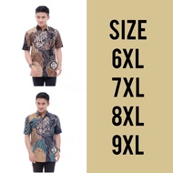 Pre-Order Men's Jumbo Short Sleeve Batik Shirt 6XL 7XL 8XL 9XL