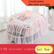 YQ43 Fabric Lace round Pot Cover Towel Cover Cloth Dustproof Rice Cooker Dustproof Cover Household Multi-Use Towel Rice