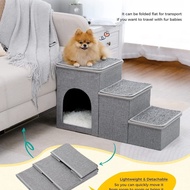 Pet Climbing Ladder Cat Dog Steps Teddy Thickened Sponge Ladder Foldable Cat Dog Stairs