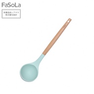 FaSoLa 耐高溫櫸木手柄矽膠廚具 台灣總代理-湯勺