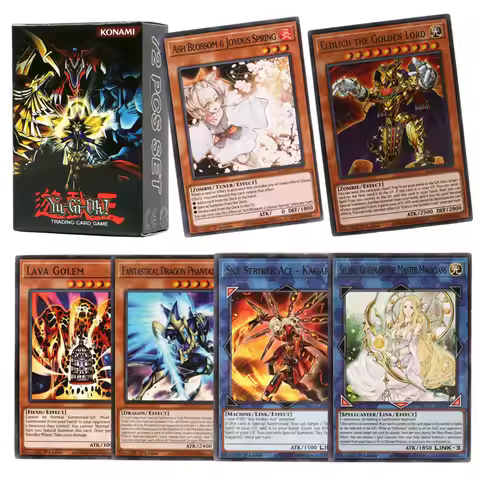 72Pcs/Box Yu gi oh Card in English Eldlich Sky Striker Virtual Word YU GI OH Master Duel Competitive