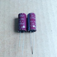 Brand New Original Japanese Black King Kong 2200UF25V Electrolytic Capacitor 12.5 X25MM