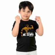 Arnold Schwarzenegger Mr Olympia Body Building Champ T-shirt for Children Aged 2 to 12 Years