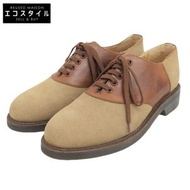 Polo Ralph Lauren 男士棕色ブラウン馬鞍鞋，7D 碼，MD3582