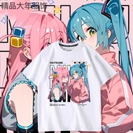 Bocchi The Rock Bocchi Collaboration ‌Hatsune Miku‌ T-Shirt Anime Animation Costume