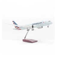 [HCM]Mô hình máy bay lắp ráp có đèn led American Airlines Boeing B787 47cm Everfly