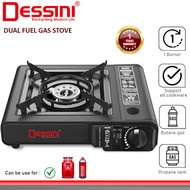 Dessini Dual Fuel Gas Stove 1 Burner Portable Dapur Gas Camping Rumah Outdoor | Butane & LPG Propane