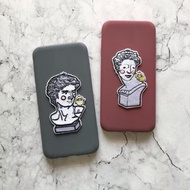 布籽魂 石膏像 繡片貼