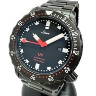 Sinn U1 1010 Diving Watch, Stainless Steel (Black), Automatic, Black Dial, Men's