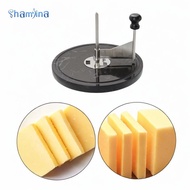 Shamjina Round Cheese Cutting Board Butcher Block Cheese Slicer Multifunctional Slicing