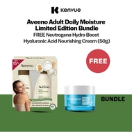 Aveeno Adult Daily Moisture Limited Edition Bundle FREE Neutrogena Hydro Boost Nourishing Cream 50g