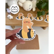 Bee & Bear Laptop/Tumbler Vinyl Stickers FL4 Kreamynotes Art Studio