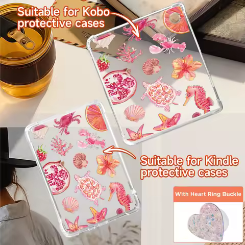 Ultra-thin, soft,scratch-resistant,and shockproof clear case,For Kindle 10/11/12,Paperwhite5,Kobo Cl