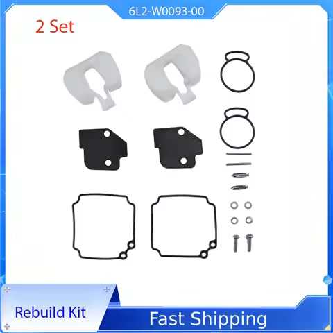 6L2-W0093-00 Carburetor RRepair Kit For Yamaha 25hp 25B 25V E25A E25B 25Q 30hp C30 30G 30H WHS/L MHS