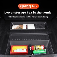 Suitable for Xpeng G6 lower trunk mat TPE eco-friendly waterproof storage box Xpeng G6 car decoratio