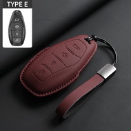 Car Key Case Cover For Hongqi H5 H6 H9 HS5 HS7 EH7 HS3 H5 PHEV E-HS9 Original Car Color Leather Key 