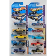 Hot Wheels Custom 62 Chevy 78 Dodge Ll'L Red express pickup Ford pickup 63 Studebaker champ Chevy Si